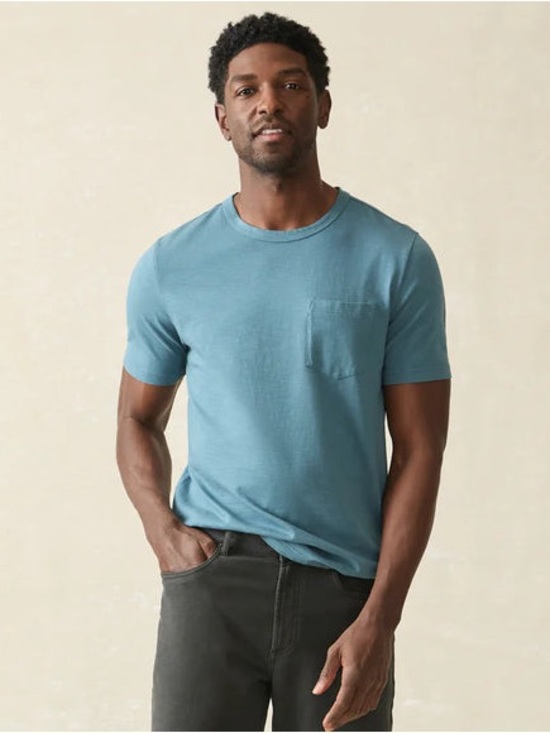 Faherty Other - Faherty Sunwashed Pocket Cotton Mens T-Shirt